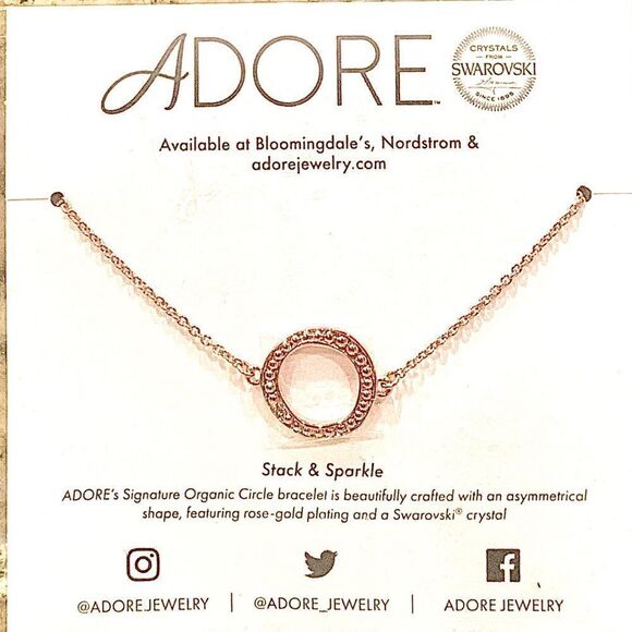 Adore Rose Gold Shack & Sparkle Bracelet - Picture 3 of 5